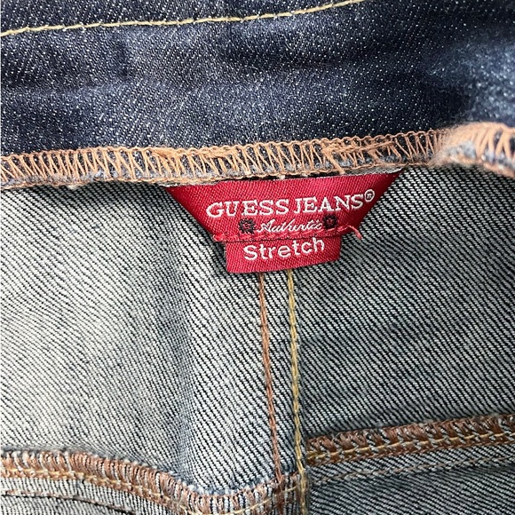 Guess Jeans Authentic Ultra High-Waisted Skinny Jeans Women 23 Stretch Deep Blue - Picture 4 of 9